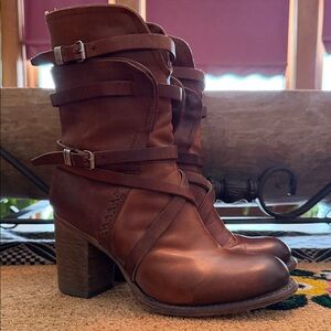 Freebird Women's Brown Heeled Boots